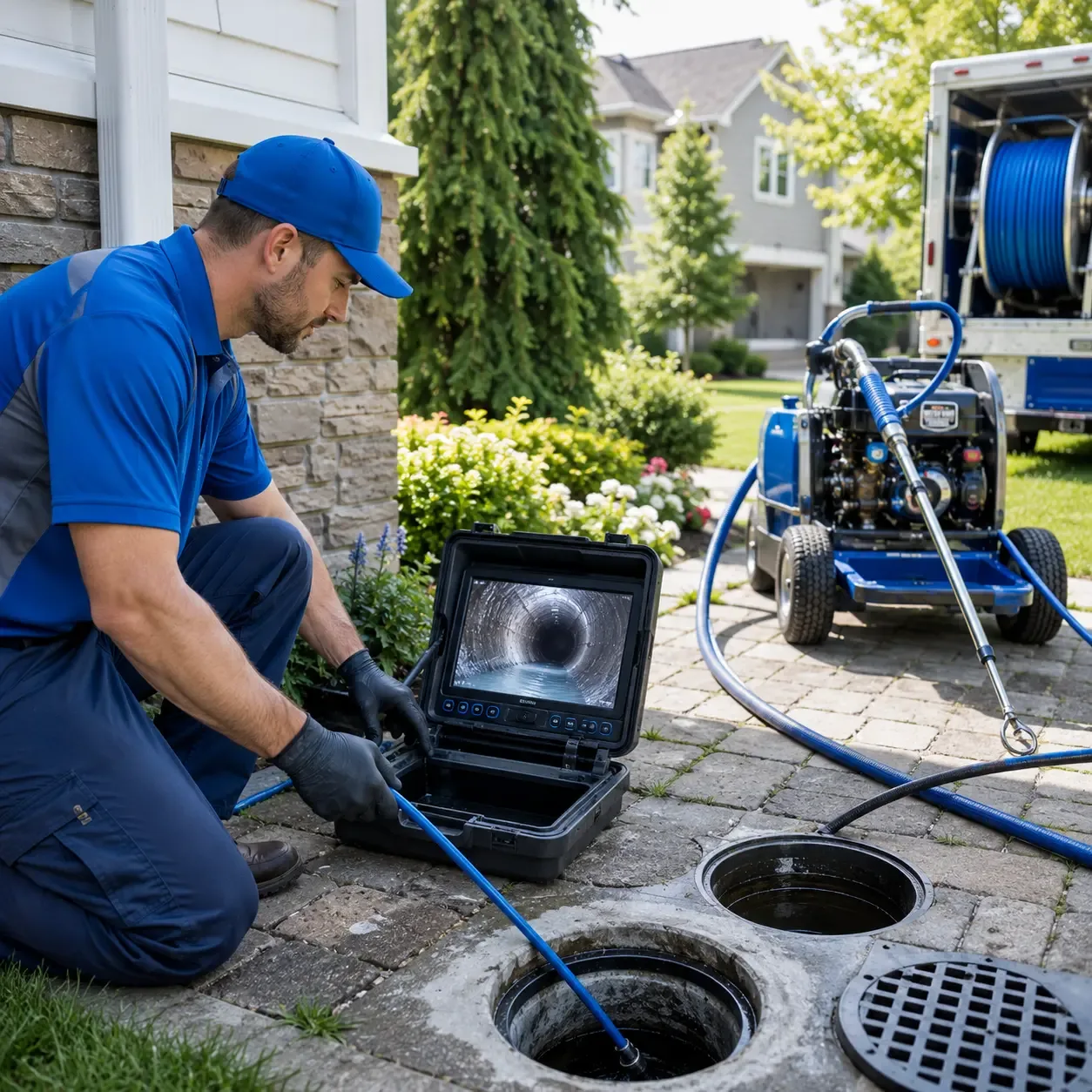 Outdoor drain cleaning professionals serving Newton, KS