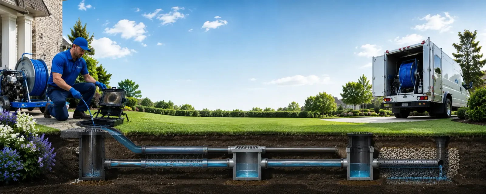 Outdoor drain cleaning information for Newton, KS